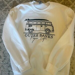 White sweatshirt